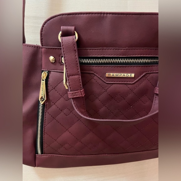 🔵 Rampage Purple with Gold Accents Shoulder Bag - Picture 2 of 7